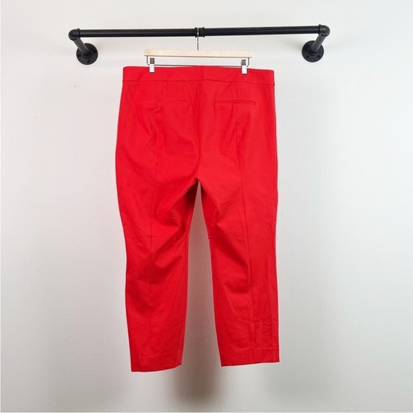 NWT J. Crew New Remi Pant in Bi Stretch Cotton in Grenadine Red - Picture 6 of 10